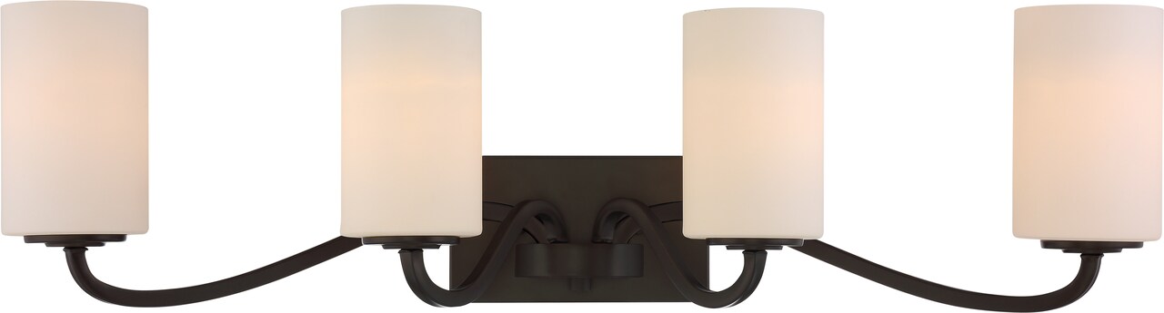 Willow 4-Light Wall Mounted Vanity & Wall Light Fixture in Forest Bronze Finish